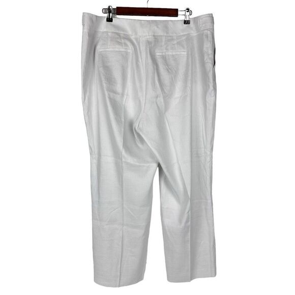 Talbots Linen Blend White Slacks size 18WP - Picture 3 of 10
